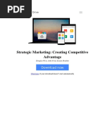 Strategic Marketing Creating Competitive Advantage by Douglas West John Ford Essam Ibrahim 019968409x PDF