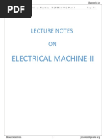 Lecture Notes On Electrical Machines II