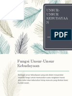 Unsur-Unsur Kebudayaan