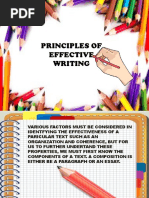 Lesson 6 Principles of Effective Writing