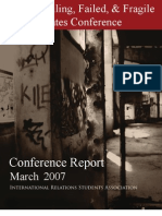 Failing, Failed, and Fragile States Conference Report