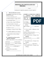 Examen Bimestral de Comunicación y Geometria 5to Primaria