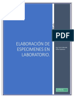 Procedimiento para La Elaboraciòn y Curado de Especímenes en Laboratorio