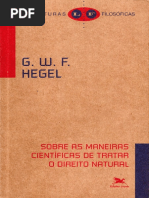 (Leituras Filosóficas) G. W. F. Hegel - Sobre As Maneiras Científicas de Tratar o Direito Natural-Loyola (2007) PDF