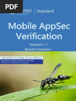 OWASP Mobile App Security Requirements and Verification