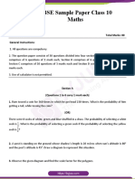 CBSE Class 10 Maths Sample Paper Set 1