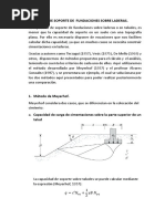 Capacidad de Soporte de Fundaciones Sobre Laderas