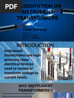 Presentation On Instrument Transformers