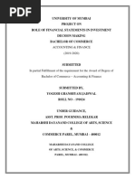 Role of Financial Statements in Investment Decision Making