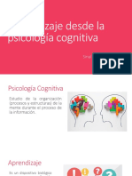 Aprendizaje Desde La Psicología Cognitiva