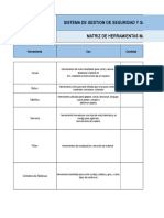 Matriz de Herramientas