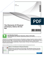 Vdocuments - MX The Elements of Physical Chemistry Atkins 5th Ed Rarsolution Manual Elements of