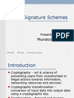 Digital Signature Schemes