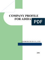 Company Profile For Adidas: Joowon Tech Co., LTD