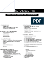 Lista de Planos Proyecto Ejecutivo