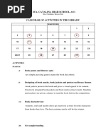 Calendar of Activities 2