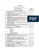 Checklist Perawatan Tali Pusat