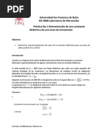 Lab 1. Medición de Epsilon - Microondas USFQ