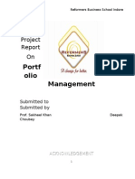 A Project Report On Portfolio-Management by Deepak Choubey