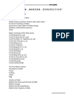 Islamiyat CIE (Agreed) Syllabus