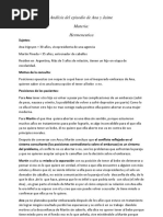 Análisis de en Terapia Caso Ana y Jaime de La Serie en Terapia