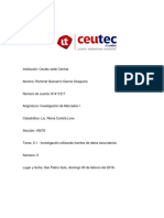 Tarea 3.1 - Investigacion de Mercados