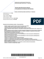 Y TEC Técnico de Operación de Bancos de Motores.