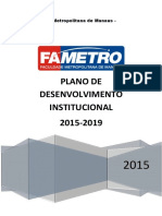 Faculdade Metropolitana de Manaus - FAMETRO PLANO DE DESENVOLVIMENTO INSTITUCIONAL PDF