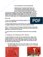 Zinc Sulfate Centrifugal Flotation Method