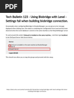 Tech Bulletin 123 - Using Biobridge With Lenel - Settings Fail When Building Biobridge Connection