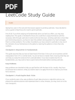 Leetcode Study Guide