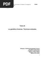 Unidad 8. La Genética Forense. Técnicas Actuales