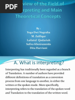 Overview of The Field of Interpreting and Main Theoretical Concepts