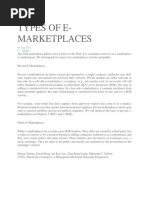 TYPES OF E-Market