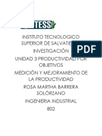 Investigación Productividad Por Objetivos