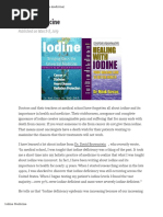 About Iodine Medicine