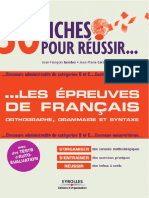 30 Fiches Pour Réussir Le Français PDF