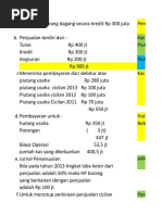 Contoh Soal Penjualan Angsuran