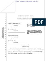 Order Re Motion To Compel Arbitration, Motion To Stay Proceedings, and Motion To Seal