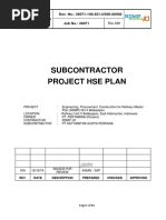 HSE Plan Subcontractor # 3