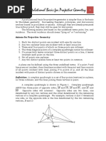 Lecture 4 Postulational Basis For Projective Geoemetry