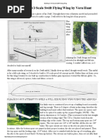 Building A 1 - 3 Scale Swift Flying Wing