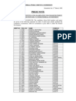 CSS Result 2009