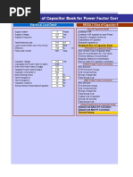 SizeofCapacitorBankforP FCorrection