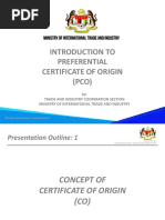 Introduction To Preferential To Certificate of Origin - UPDATED