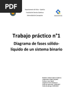 Diagrama de Fases Solido Liquido de Un Sistema Binario