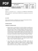 Procedimiento de Conformacion de Comite de Convivencia