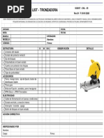 Check List 5 Tronzadora