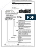 Amperimetro Digital Escalizable Programable Multirango Corriente Alterna DC Mt4wda4n Autonics Catalogo Ingles