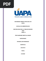 Tarea Iv de Medodologia de La Toma de Decision